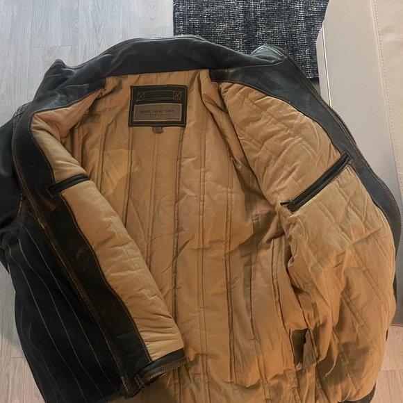 Marc New York Leather Jacket XL - Picture 5 of 9
